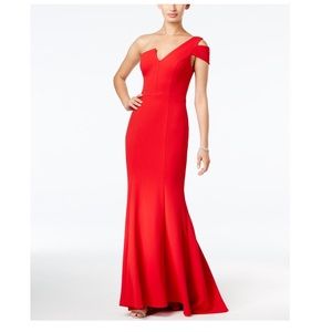 One Shoulder A Line Gown